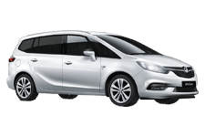 Car Hire Erdington - Vauxhall Zafira 5 + 2 - Minibus hire Erdington